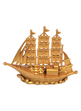 纯铜一帆风顺工艺品摆件生日礼物