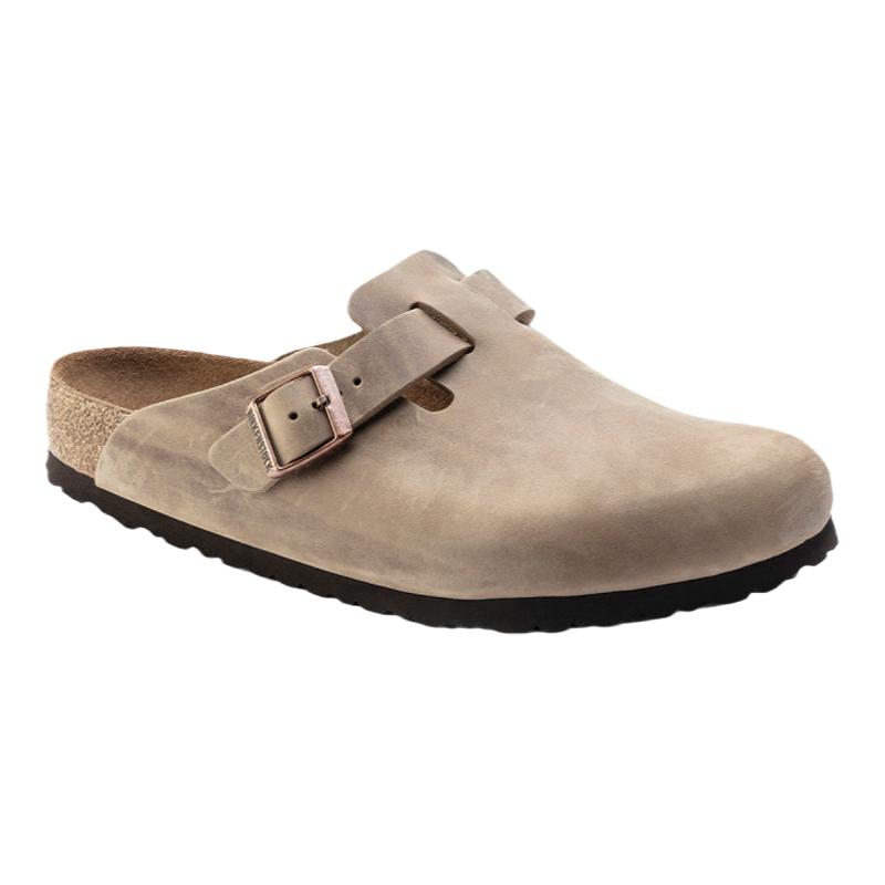 BIRKENSTOCK勃肯德国进口男女涂油皮软底Boston包头拖鞋