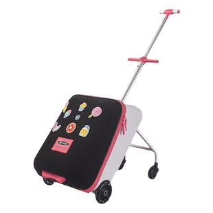 瑞士micro迈古儿童懒人行李箱可坐宝宝拉杆箱 亲子旅行箱遛娃神器