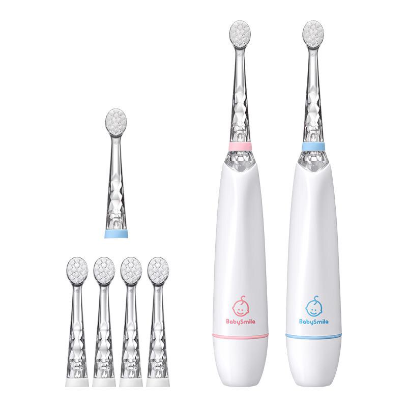 BabySmile儿童电动牙刷宝宝婴幼儿专用0-6岁智能声波清洁护龈软毛