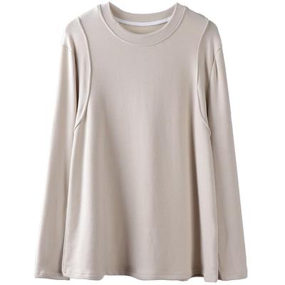 薄款鱼骨大码女装百搭长袖打底衫