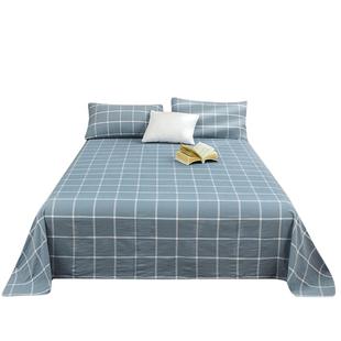 冬季纯棉床单单件100全棉加厚磨毛学生宿舍单双人枕套三件套被单