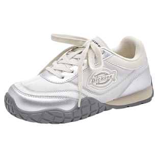 Dickies女鞋2026新款春季透气银色德训鞋百搭休闲鞋子女款运动鞋