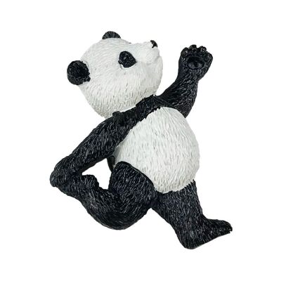 可爱瑜伽熊猫冰箱贴装游