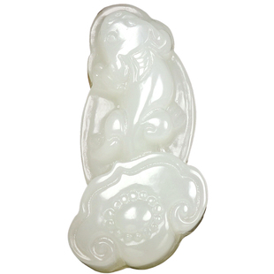 吉照堂天然和田玉霸王貔貅吊坠称心如意玉石实心挂件男款女士项链