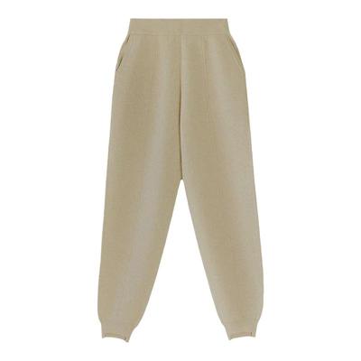 高腰简约apcshop长裤羊绒裤