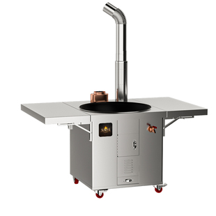 发柴灶双折板柴火灶新款农村家用烧木柴大铁锅无烟移动土灶台加厚