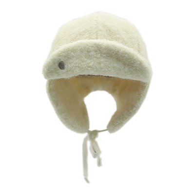 加绒加厚白色护耳雷锋帽子女