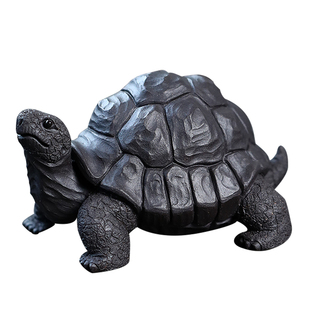 紫砂茶宠摆件孙易精品可养乌龟长寿龟富甲禅云寿龟茶玩送老人礼品
