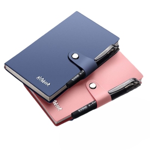 复古皮面简约小本子随手记A7口袋本携带式迷你学生软皮小号本本子