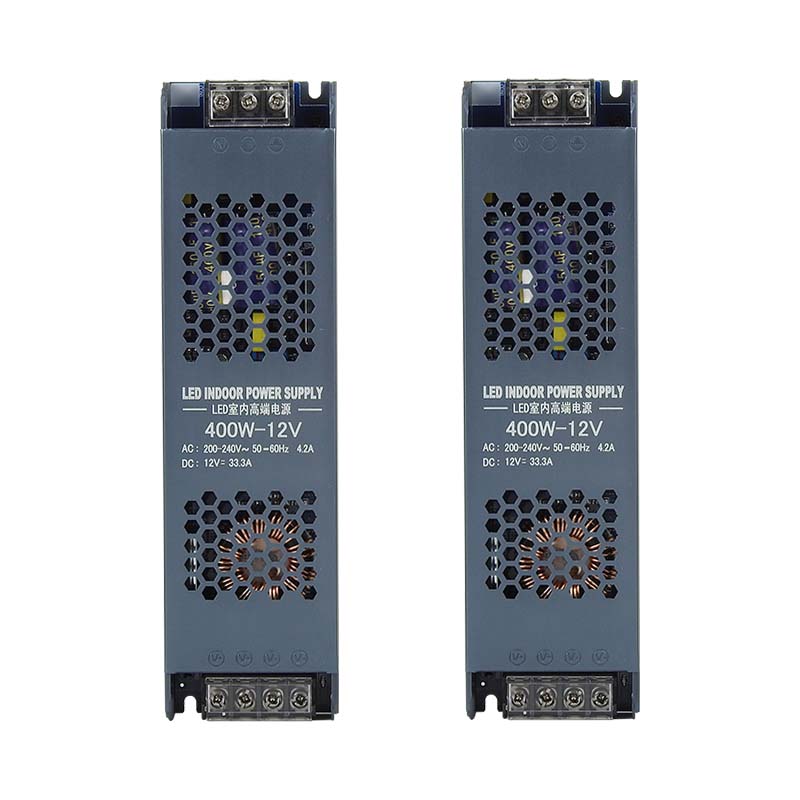 led线性灯带变压器220伏转12v 24v48v长条开关电源300W超薄黑金刚