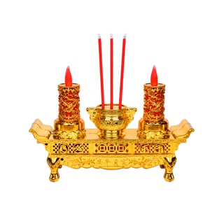 富贵炉电子招财香炉财神供佛长明灯家用电烛台无烟LED插电两用