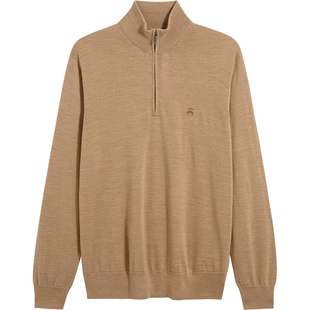 Brooks Brothers/布克兄弟男士25秋冬新品绵羊毛半高领针织毛衣