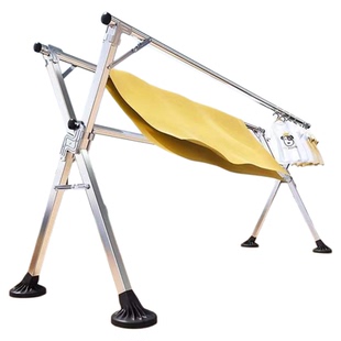 不锈钢折叠落地家用挂衣架室内外伸缩晒衣架晾衣架阳台晾衣杆神器