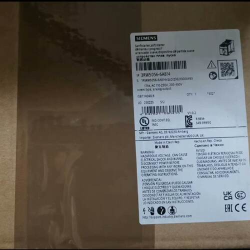 全新3RW5056-6AB143RW50软启动议价