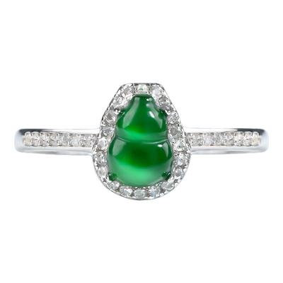 翡翠葫芦玄学招财纳福葫芦戒指女