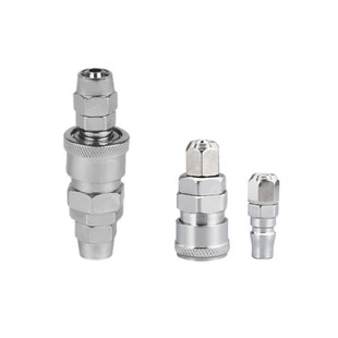 C式快速接头公母头8mm带自锁空压机气管快速快插接头PP20/SP30/40