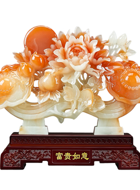 聚善缘富贵如意牡丹花乔迁礼物