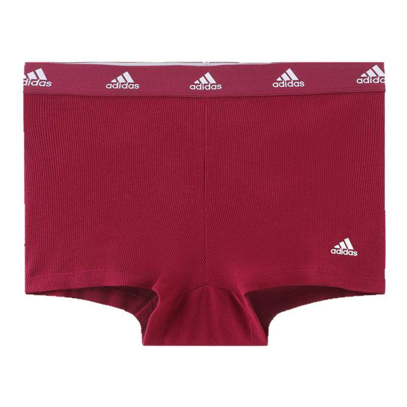 Adidas阿迪达斯女士内裤运动速干透气舒适贴合罗纹防走光平角裤