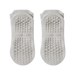 瑜伽袜女夏季薄款专业防滑纯棉中筒袜普拉提健身袜子配鲨鱼裤短袜