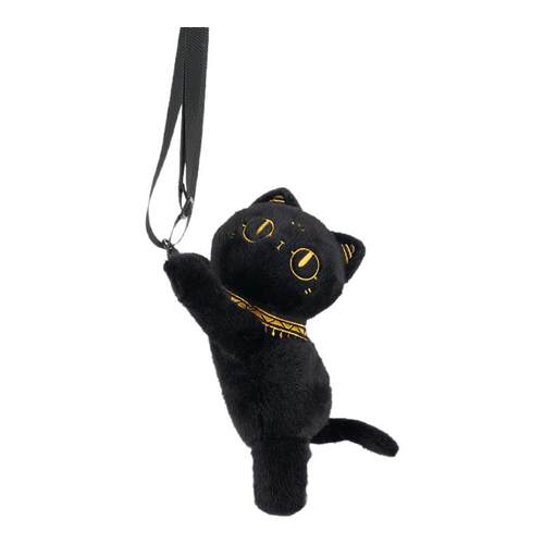 大英博物馆安德森猫猫咪玩偶包包女毛绒斜挎包手机包生日礼物女生