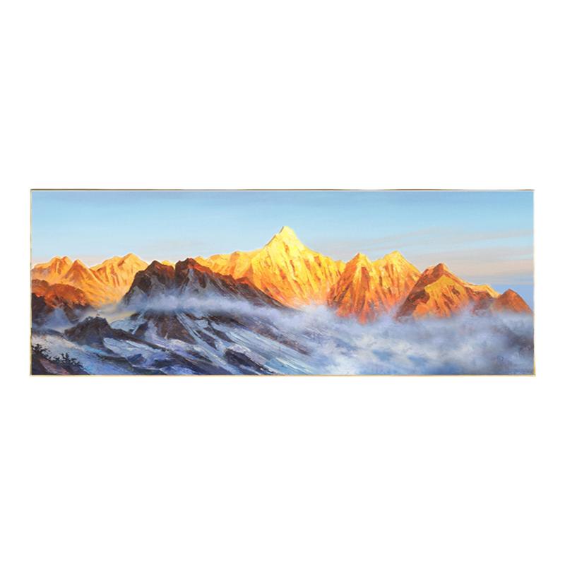 装饰画客厅沙发背景墙金山是油画