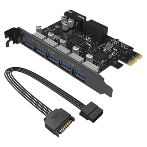 ORICO/奥睿科台式电脑机箱后置主板扩展卡PCI-E转接USB3.0拓展卡