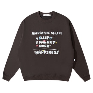 BOBO生活公式系列套头卫衣 2025冬季新款女宽松圆领简约套头衫