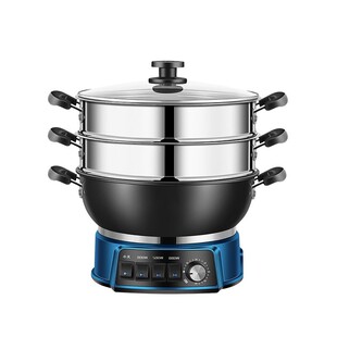 扬子蜂窝不粘锅电炒锅炒菜蒸炖一体式电热锅大功率多功能家用电锅