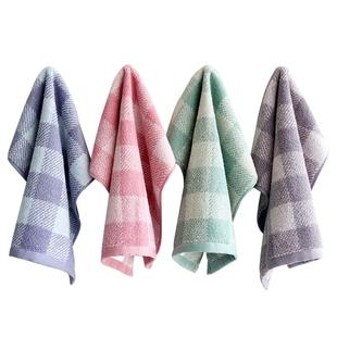 4条 洁丽雅小方巾纯棉女士洗脸儿童专用柔软吸水家用正方形小毛巾