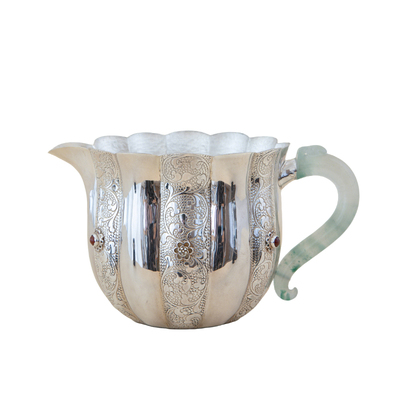 纯银时代手工纯银公道杯分茶器