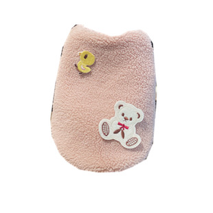 宠物秋冬猫狗衣服约克夏泰迪羊剪毛皮草马甲外套背心