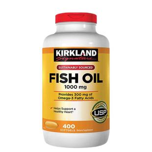美国kirkland柯克兰深海鱼油omega3高浓度配中老年人DHA鱼肝油epa