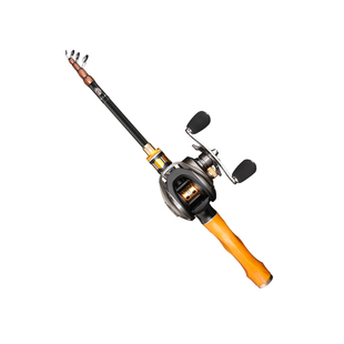 一将达瓦路亚竿全套伸缩短节振出式便携迷你水滴轮枪柄品牌钓鱼竿