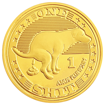 ONESHIT狗屎币金属硬币创意礼物