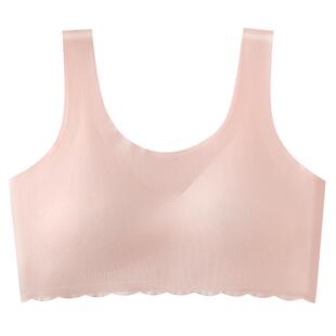 少女内衣发育期初中学生无痕冰丝大童女童文胸13小学生小背心16岁