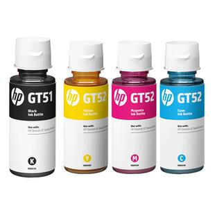 原装适用惠普GT53打印机墨水tank519 518 511 310 410 510 531 411 418 538 GT5820 GT5810  GT51 GT52彩色