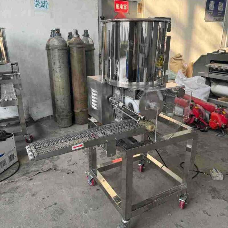 海苔虾仁饼成型机双排双头虾饼多功能鱼饼墨鱼饼千层饼成型机