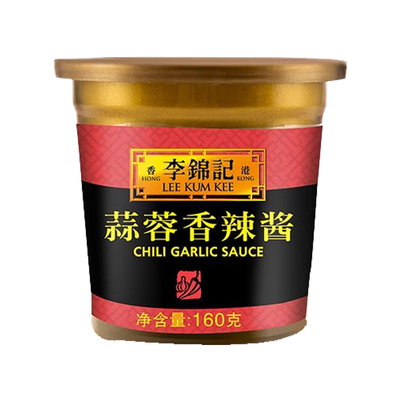 李锦记蒜蓉香辣酱160g瓶家
