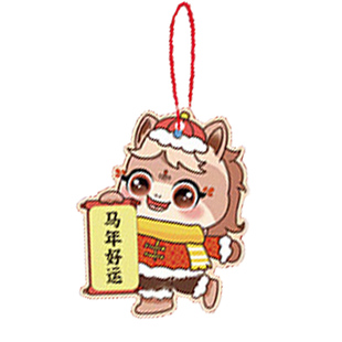 2026过年盆栽绿植挂件装饰小红灯笼挂饰马年新年福字氛围布置客厅