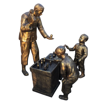 玻璃钢铸铜人物雕塑定制厂家直销