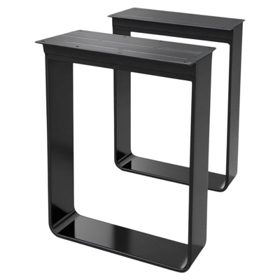 实心钢板餐台腿书桌腿茶几腿支架