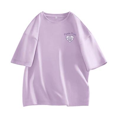 班尼路纯棉短袖T恤女款2026夏季新款小个子短款宽松休闲百搭上衣Q