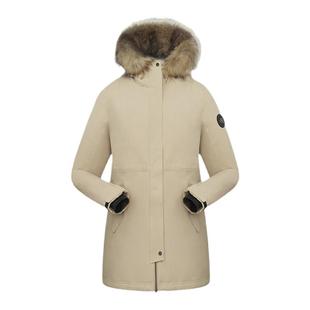 探路者羽绒服女秋冬户外运动派克服防泼水防风保暖女款鹅绒抗寒服