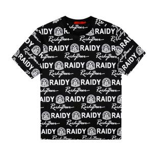 Raidy Boer/雷迪波尔男时尚休闲夏新印花纯棉微阔圆领短袖T恤7631
