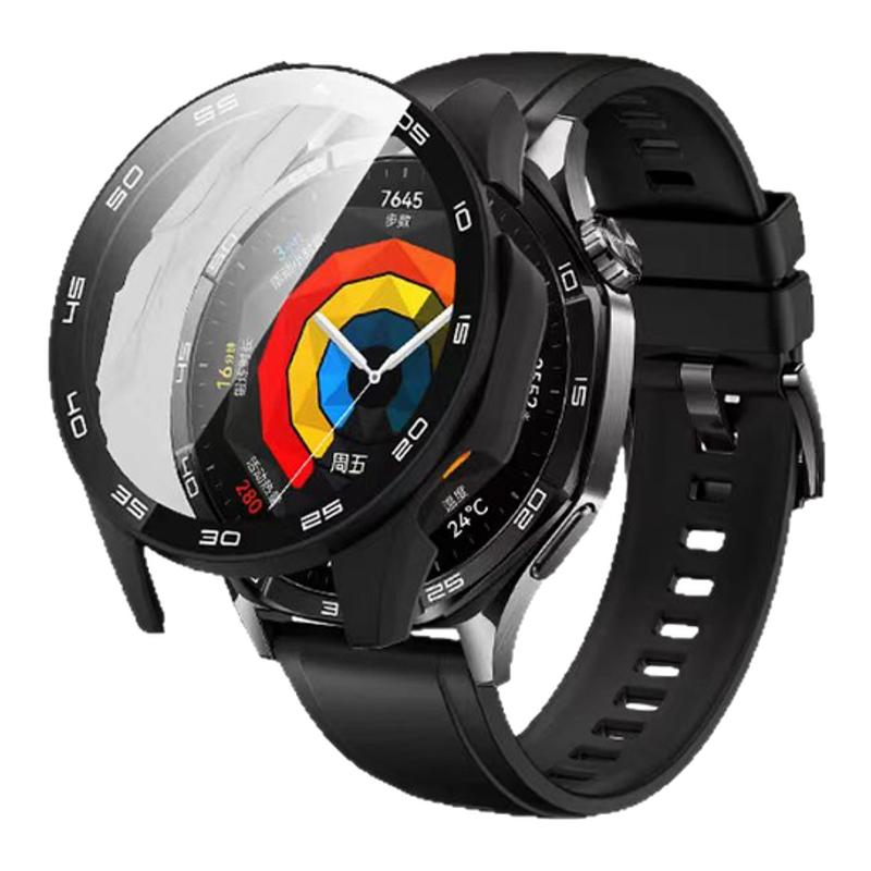 适用华为GT5手表保护壳watchgt5pro钢化壳膜一体gt4全包智能运动gt5手表保护套46mm表盘保护防摔手表配件男女