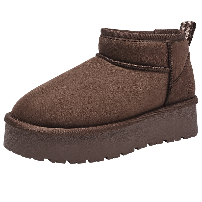 热风厚底雪地靴女款2025年冬季新款加绒保暖东北棉鞋百搭休闲靴子