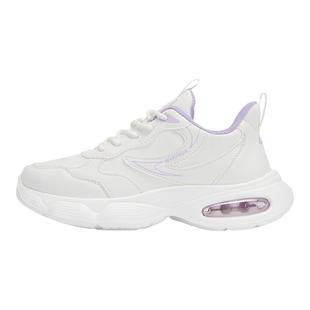 回力官方旗舰店女鞋2025新款秋冬透气小白鞋气垫减震皮面运动鞋女