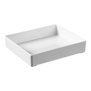 长方形鸭货卤菜凉菜摆放盘子密胺仿瓷串串香展示柜自助专用餐具盘