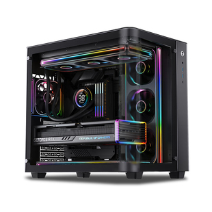 intel官方旗舰店 U9 285K/RTX5070Ti/RTX5080/5090曲面海景房电脑主机渲染DIY组装机电脑整机